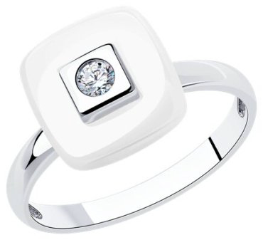 Кольцо Diamant 94-110-01278-2 размер 18.5 вес 2.64 г серебро, керамика купить,8924