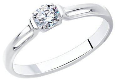 Кольцо Diamant 94-110-01370-1_18 размер 18 вес 1.54 г серебро, фианит купить,9865