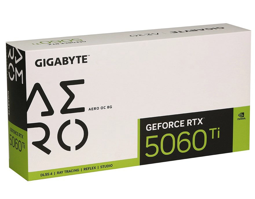 Видеокарта Gigabyte RTX 5060 Ti Aero GV-N506TAERO OC-8GD белый - ForteMarket Видеокарта Gigabyte RTX 5060 Ti Aero GV-N506TAERO OC-8GD белый купить,329990
