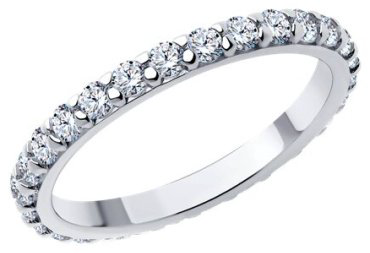 Кольцо SOKOLOV 94013848 размер 17 вес 1.84 г серебро, фианит купить,14998