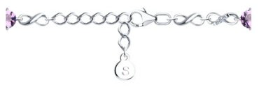 Браслет SOKOLOV 92050154_17 длина 17 см, вес 5.73 г серебро, плетение отсутствует купить,56282