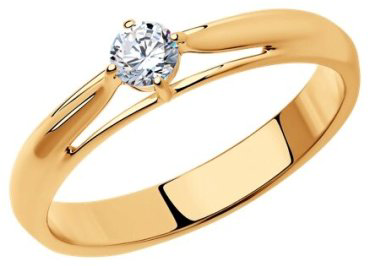 Кольцо SOKOLOV 93-110-01381-1 размер 18 вес 1.95 г серебро, фианит купить,14364
