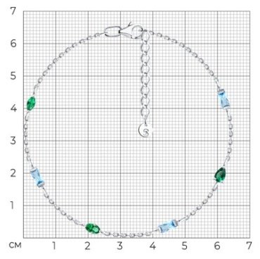 Браслет SOKOLOV 94051558_18 длина 17 см, вес 2.48 г серебро, плетение фантазийное купить,NaN