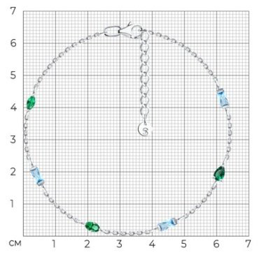 Браслет SOKOLOV 94051558_18 длина 17 см, вес 2.48 г серебро, плетение фантазийное купить,NaN
