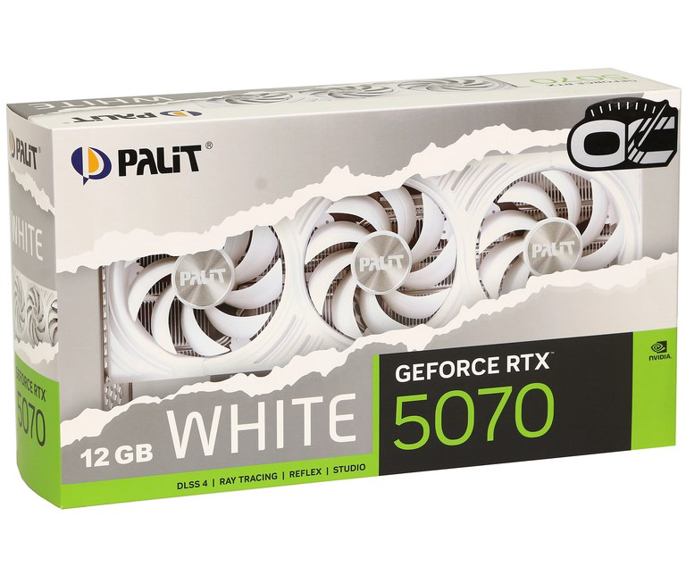 Видеокарта Palit RTX5070 NE75070U19K9-GB2050W White