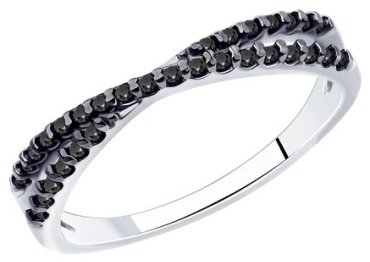Кольцо Diamant 94-110-01512-1 размер 17 вес 1.66 г серебро, фианит купить,8104