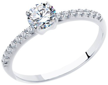 Кольцо SOKOLOV 94012944 размер 17 вес 1.34 г серебро, фианит купить,16416