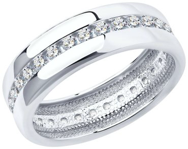 Кольцо SOKOLOV 94110026 размер 15 вес 1.97 г серебро, фианит купить,10800