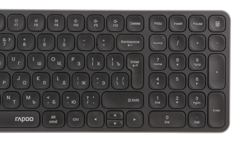 Клавиатура+мышь Rapoo 9320M USB Dark Gray купить,NaN