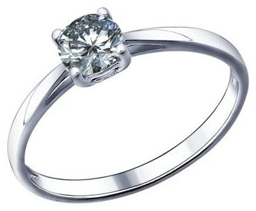 Кольцо SOKOLOV 94011490-sk21 размер 15 вес 1.12 г серебро, фианит купить,8075