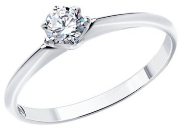 Кольцо Diamant 94-110-01542-1 размер 18.5 вес 1.31 г серебро, фианит купить,9234
