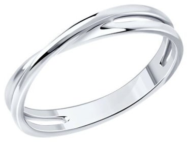 Кольцо Diamant 94-110-01570-1 размер 18 вес 2.02 г серебро, без вставок купить,9759