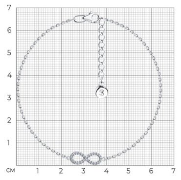 Браслет SOKOLOV 94050967_16 длина 16 см, вес 1.99 г серебро, плетение якорное купить,NaN