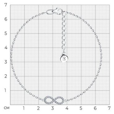 Браслет SOKOLOV 94050967_16 длина 16 см, вес 1.99 г серебро, плетение якорное купить,NaN