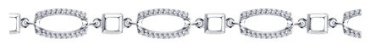 Браслет Diamant 94-150-00561-1 длина 19 см, вес 6.40 г серебро, плетение фантазийное купить,NaN