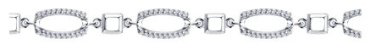Браслет Diamant 94-150-00561-1 длина 19 см, вес 6.40 г серебро, плетение фантазийное купить,NaN