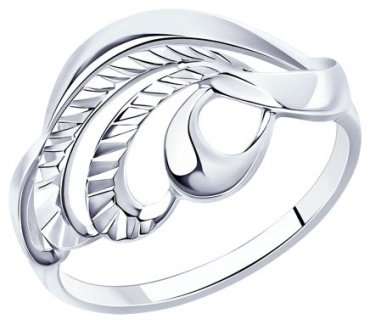 Кольцо Diamant 94-110-00880-1 размер 18.5 вес 1.87 г серебро, без вставок купить,10062