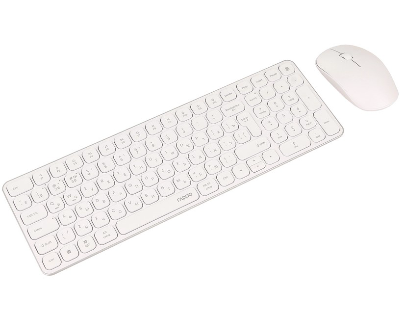 Клавиатура + мышь Rapoo 9320M USB белый купить,NaN