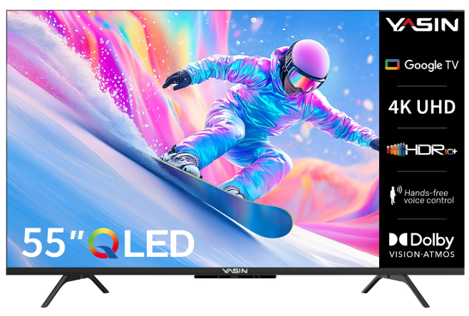 Телевизор Yasin 55" 55Q90 QLED 4K UHD Black купить,NaN
