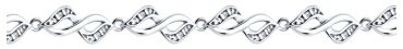 Браслет SOKOLOV 94050988 длина 17.5 см, вес 6.5 г серебро, плетение фантазийное купить,26666
