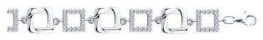 Браслет Diamant 94-150-00568-1 длина 17 см, вес 7.96 г серебро, плетение отсутствует купить,36841