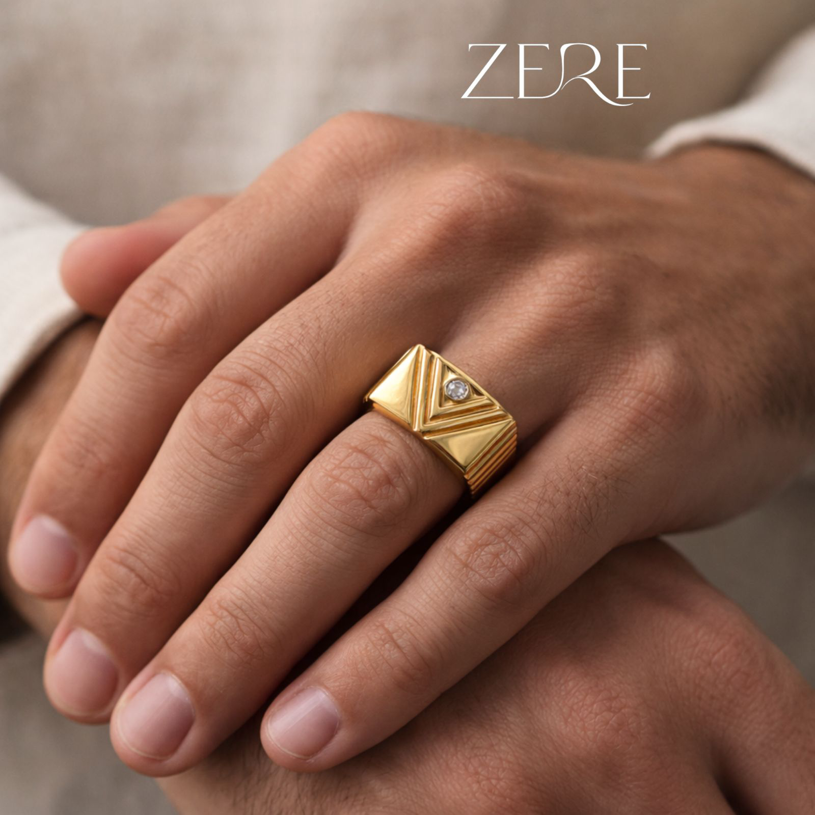 Перстень Zere геометрический 20.5р 5.86гр купить,489400