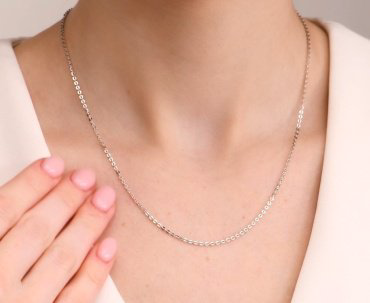 Цепь SOKOLOV 968500402 длина 45 см, вес 2.17 г серебро, плетение якорное купить,11700