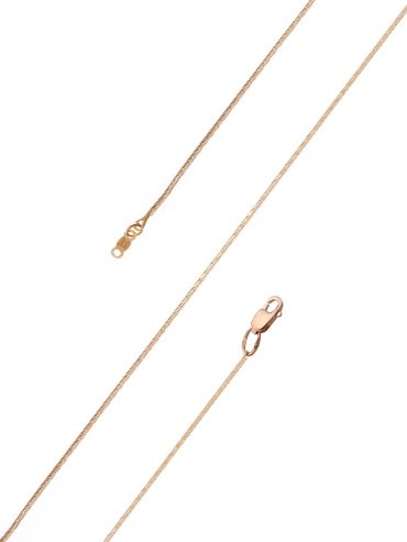 Цепь КРАСЦВЕТМЕТ НЦ 22-078А-4-035 длина 55 см, вес 6.05 г серебро, плетение снейк купить,NaN