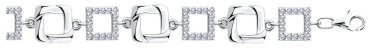 Браслет Diamant 94-150-00568-1 длина 18 см, вес 8.37 г серебро, плетение отсутствует купить,NaN