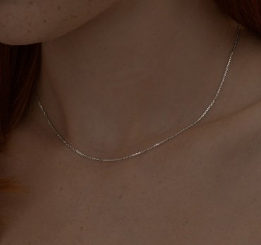 Цепь SOKOLOV 968030304 длина 45 см, вес 1.6 г серебро, плетение якорное купить,8123