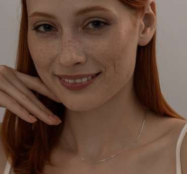 Цепь SOKOLOV 968030304 длина 45 см, вес 1.6 г серебро, плетение якорное купить,8123