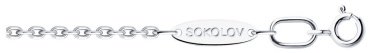 Цепь SOKOLOV 968030504 длина 45 см, вес 3.5 г серебро, плетение якорное купить,12312