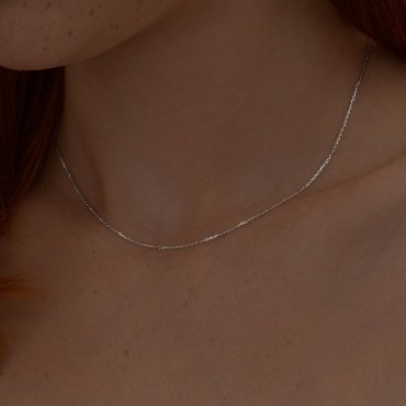 Цепь SOKOLOV 968030304 длина 45 см, вес 1.14 г серебро, плетение якорное купить,5027