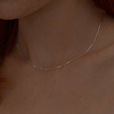 Цепь SOKOLOV 968030304 длина 45 см, вес 1.14 г серебро, плетение якорное купить,5027