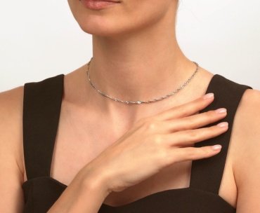 Цепь SOKOLOV 968090402 длина 45 см, вес 3.45 г серебро, плетение сингапур купить,16200