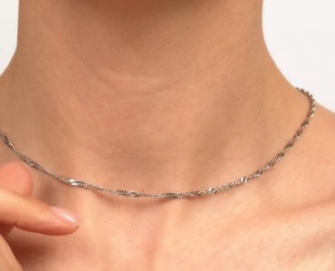 Цепь SOKOLOV 968090402 длина 45 см, вес 3.45 г серебро, плетение сингапур купить,16200