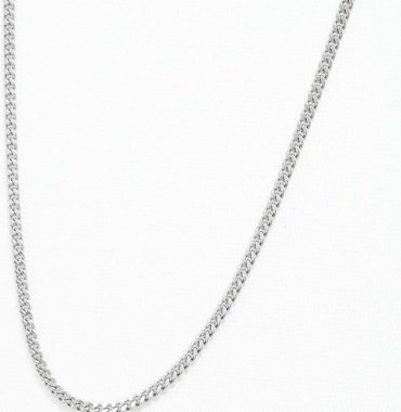 Цепь Diamant 96-180-02040-1 длина 50 см, вес 2.97 г серебро, плетение панцирное