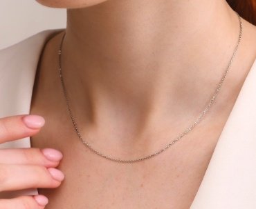 Цепь SOKOLOV 968500302 длина 50 см, вес 1.42 г серебро, плетение якорное купить,5483