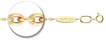 Цепь SOKOLOV 988030504_65 длина 65 см, вес 4.28 г серебро, плетение якорное купить,13538