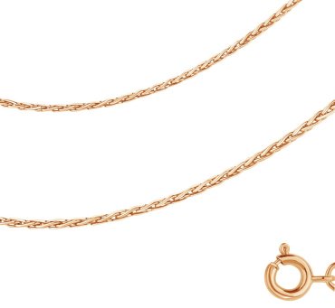Цепь AQUAMARINE 7532335 длина 40 см, вес 2.142 г серебро, плетение колос купить,34884