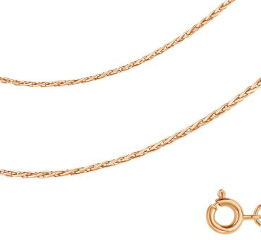 Цепь AQUAMARINE 7532335 длина 40 см, вес 2.142 г серебро, плетение колос купить,34884