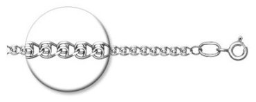 Цепь Diamant 96-180-08040-1 длина 40 см, вес 3.348 г серебро, плетение лав купить,14850