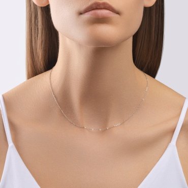 Цепь SOKOLOV 581030300-3_50 длина 50 см, вес 1.75 г золото, плетение якорное купить,135879