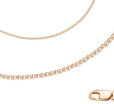 Цепь AQUAMARINE 7532430 длина 45 см, вес 1.73 г серебро, плетение лав