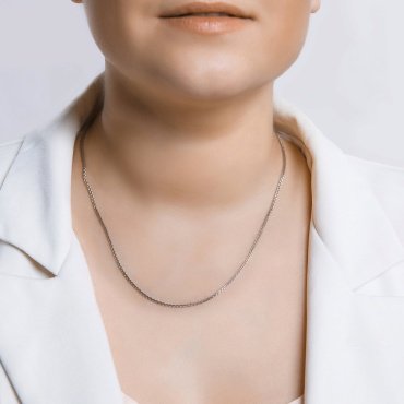 Цепь SOKOLOV 94080008 длина 55 см, вес 5.5 г серебро, плетение колос купить,23544