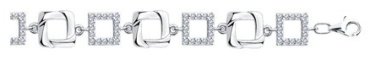 Браслет Diamant 94-150-00568-1 длина 19 см, вес 9.19 г серебро, плетение отсутствует купить,NaN