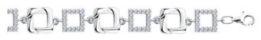 Браслет Diamant 94-150-00568-1 длина 19 см, вес 9.19 г серебро, плетение отсутствует купить,NaN