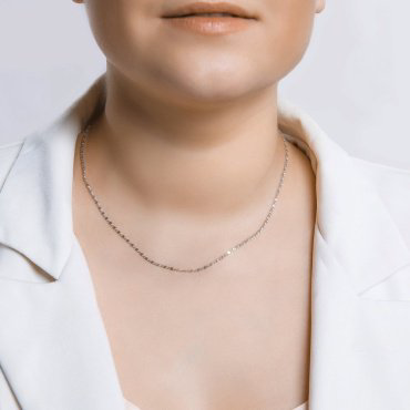 Цепь SOKOLOV 968110402_45 длина 45 см, вес 2.74 г серебро, плетение улитка купить,NaN