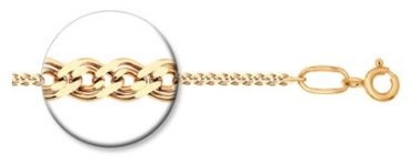 Цепь SOKOLOV 988060302 длина 40 см, вес 1.81 г серебро, плетение нонна купить,10000