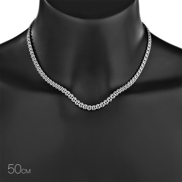 Цепь SOKOLOV 968080402 длина 50 см, вес 3.72 г серебро, плетение лав купить,18499